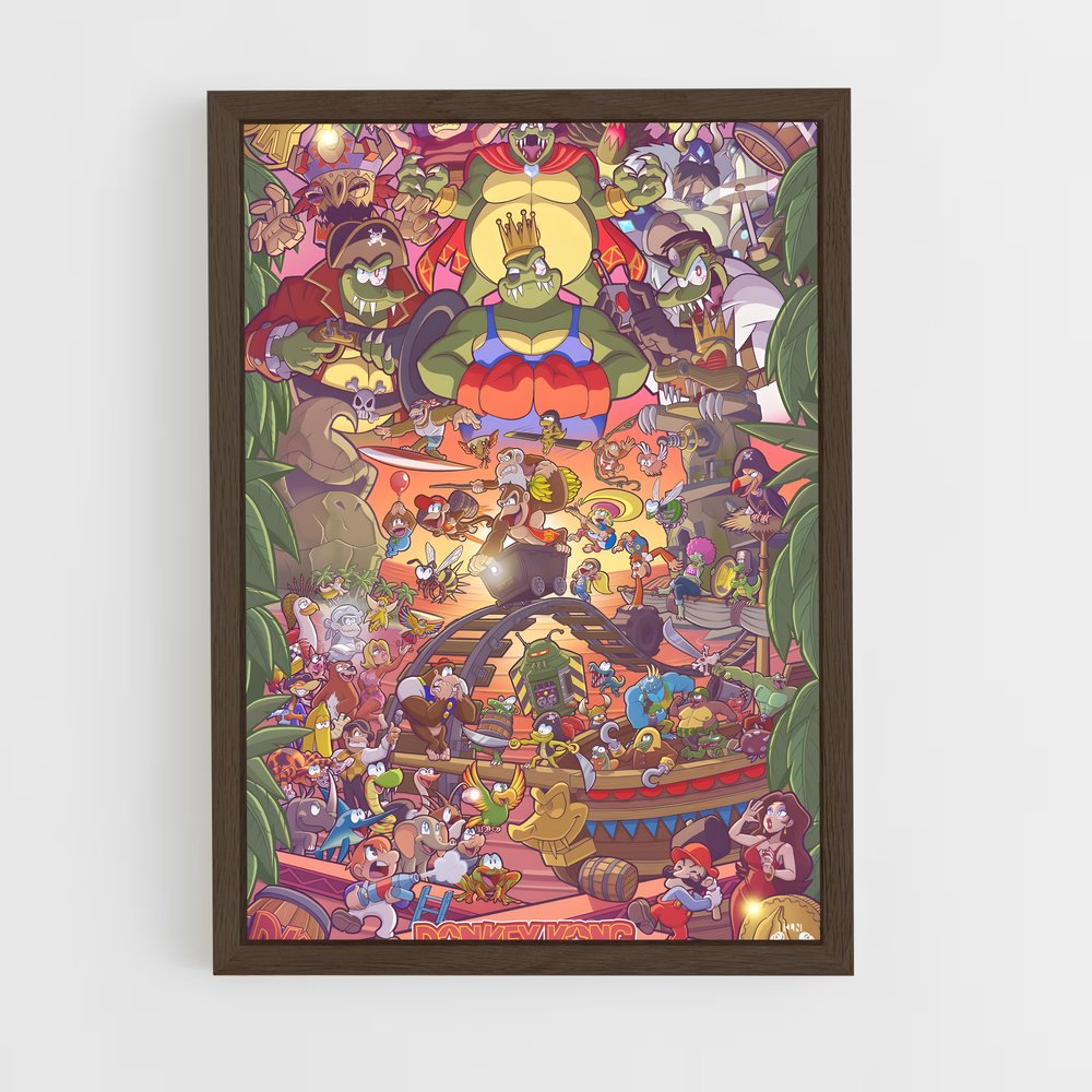 Poster Diddy Kong Adventure – affiche Mario (vue 5)